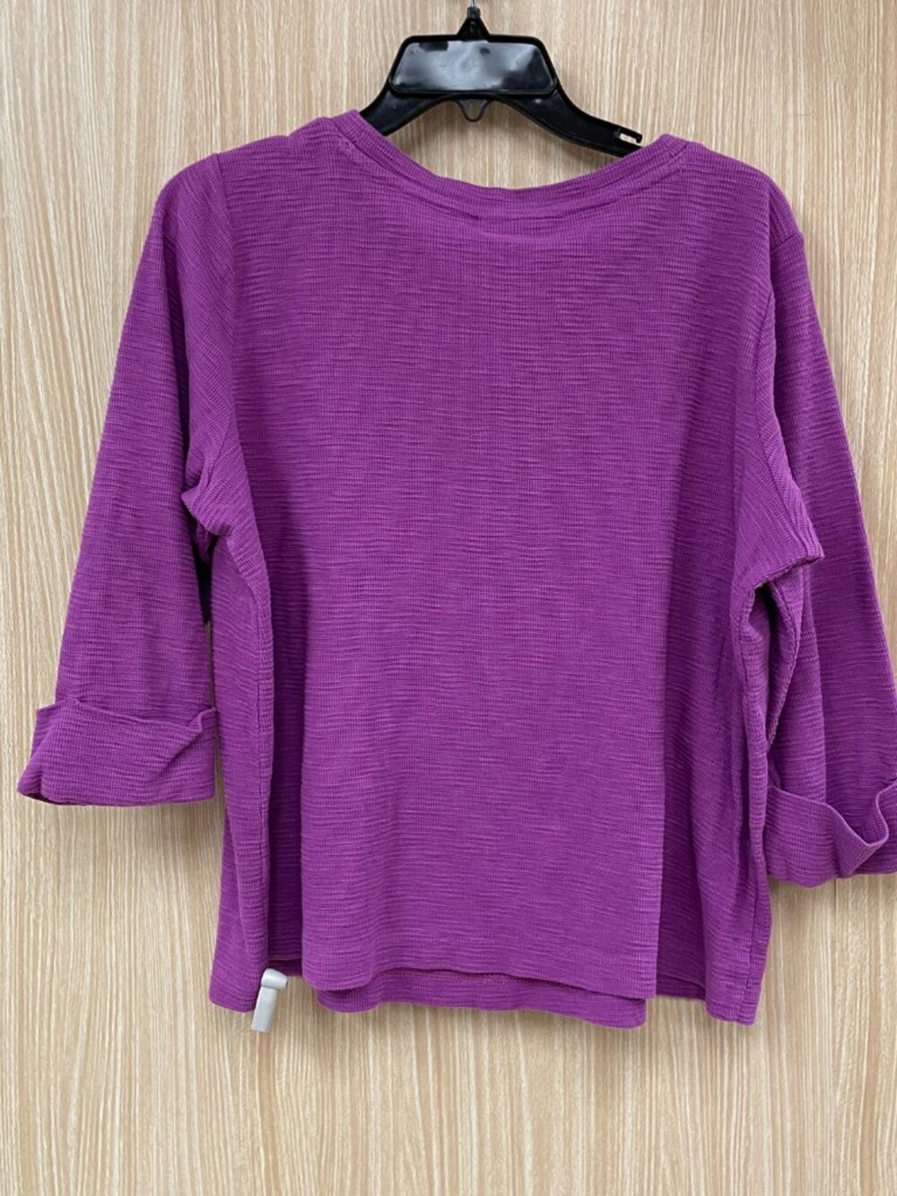 J. Jill Purple Cotton Top size LP - Picture 5 of 5